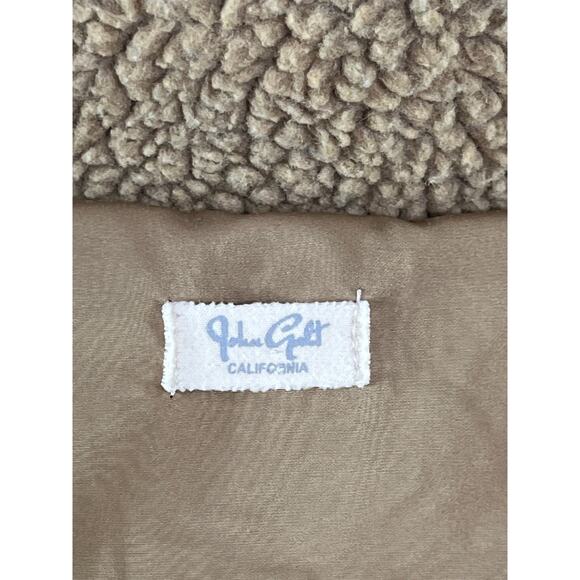 J. Galt California Sherpa Fleece Zip Jacket Tan Teddy Full Zip Women’s One Size - Picture 2 of 9